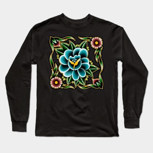 rose flower square Long Sleeve T-Shirt